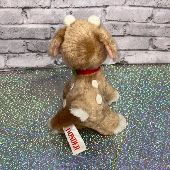 Russ Holiday Plush Vintage 1978 Russ Berrie Plus Donder Reindeer Christmas Plush - Picture 6 of 11